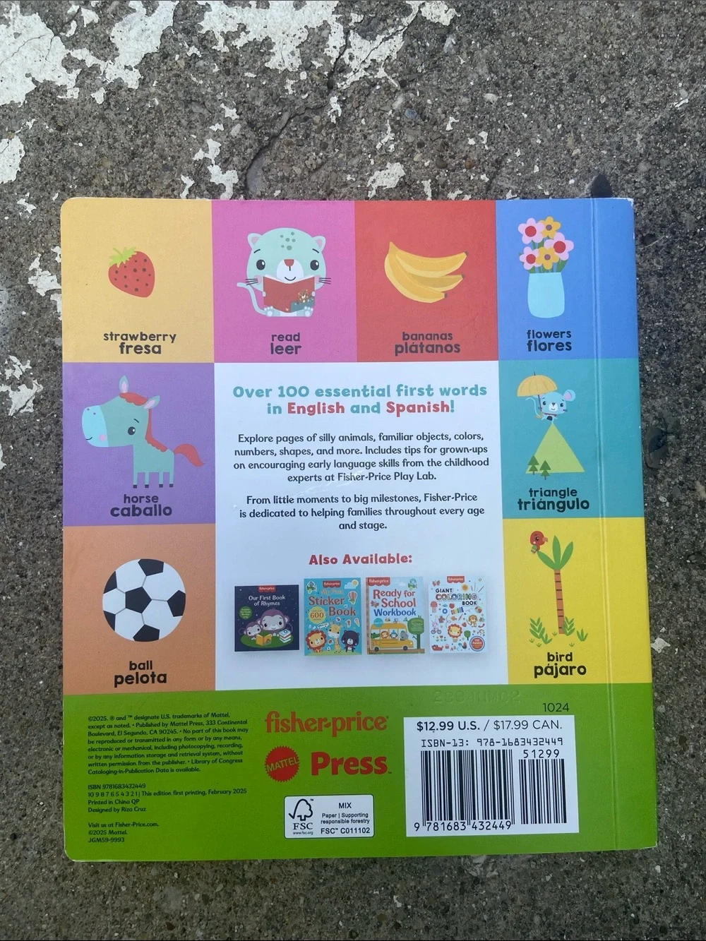 Fisher-Price bilingual board